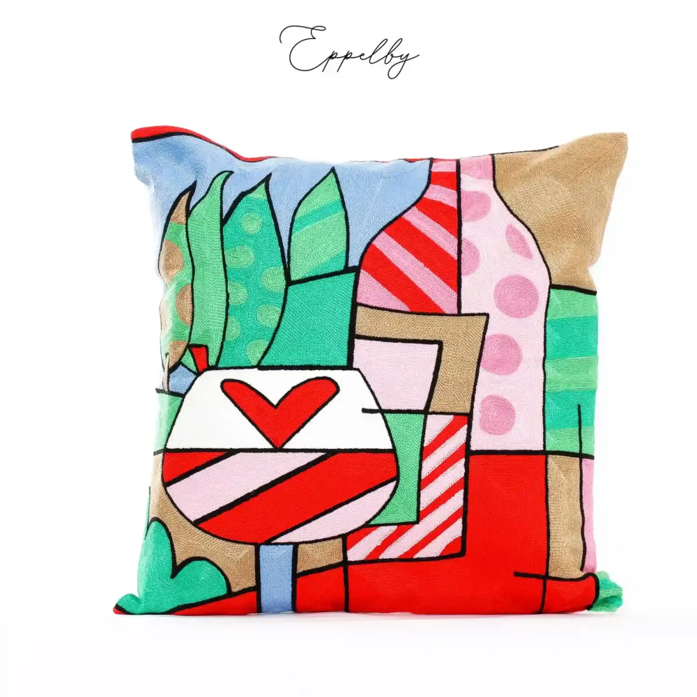 Eppelby - Red Glass Pillow Case